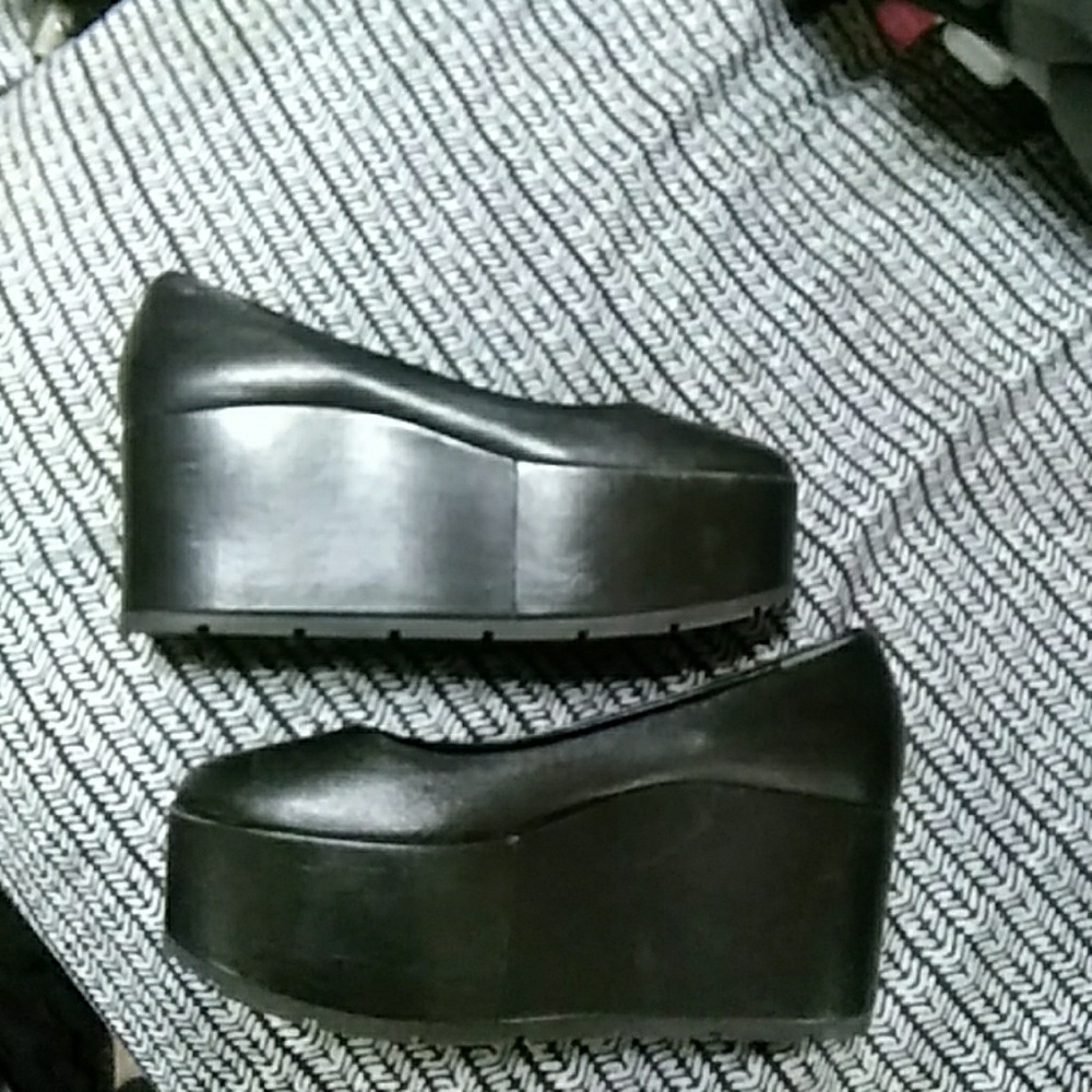 Platform/wedge ballet shoes